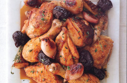 Chicken with Wine and Prunes