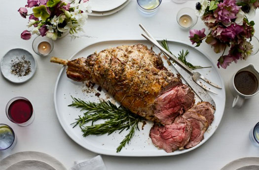 Leg of Lamb with Garlic & Rosemary