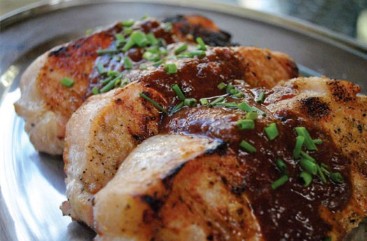 Wine and Tamarind glazed Pork Chops