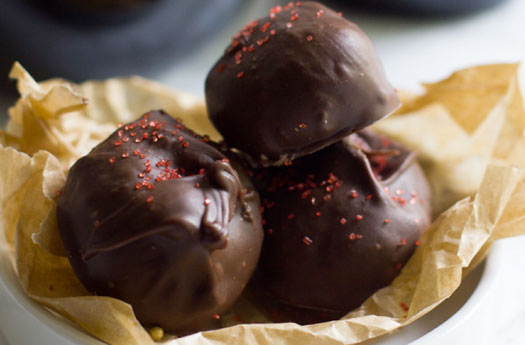 Red Wine Chocolate Truffles