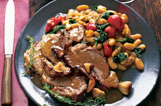 Wine Braised Leg of Lamb