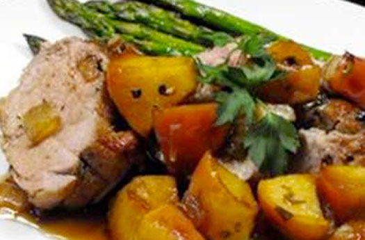 Apple and Wine Glazed Pork Tenderloin