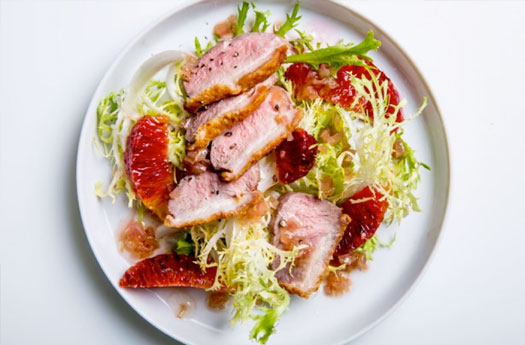 Seared Duck Breasts With Blood Oranges