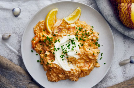 Shrimp Risotto with Marscapone